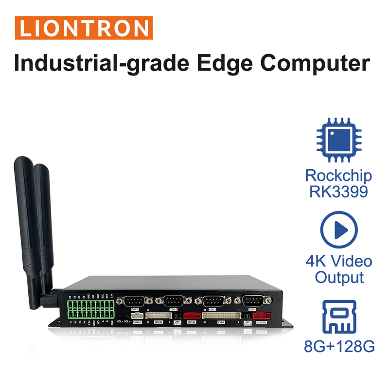 Liontron Android linux Mini komputer tanam Rk3399 papan kontrol industri kotak Pc Motherboard mendukung 3G/4G untuk IoT Gateway