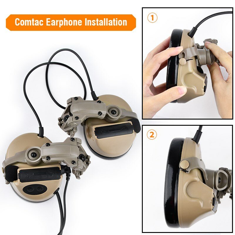 Tactical Hanging headset stand Fast Rotation Wendy Helmet Rail Shooting Hunting Weapon For Comtac II Sordin headphone Adapter
