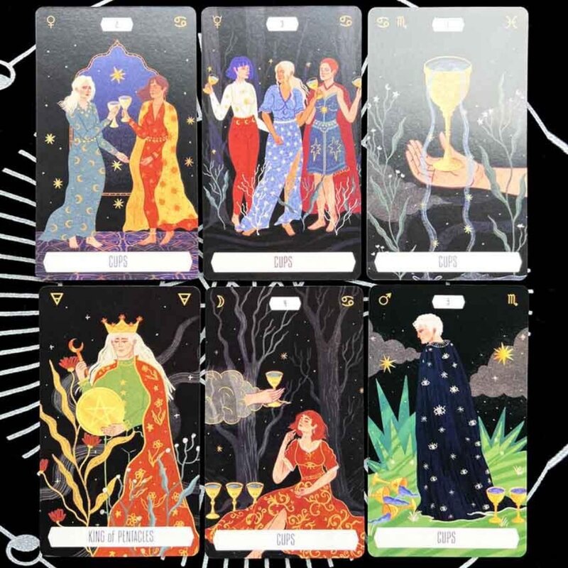 12X7 Cm Zodiac Deck Tarot Card Game Paper Handleiding