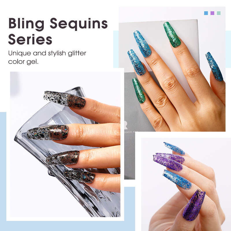 ROSALIND Mini esmalte de uñas brillante con Gel craquelado, laca de Gel para barniz UV híbrido, Base semipermanente, capa superior, arte de uñas