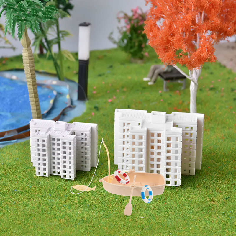 Dollhouse Boat Kids Summer Toys Mini Beach Decoration Micro Scene Style Ornament Landscape Children Cake