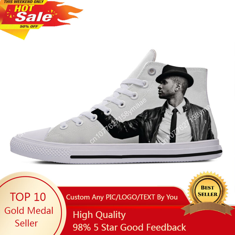 Hot Cool Fashion Funny Summer High Quality Sneakers Handiness Casual Shoes Men Women Usher Raymond IV Breathable Board Shoes