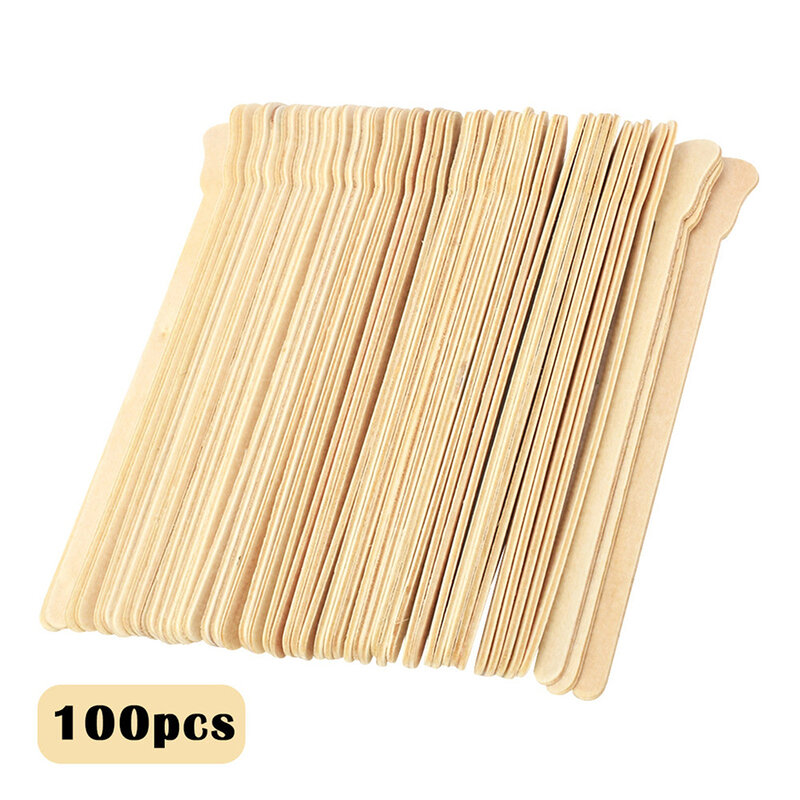 100 Pieces Wax Stick Disposable Waxing Sticks Beauty Tool for Female