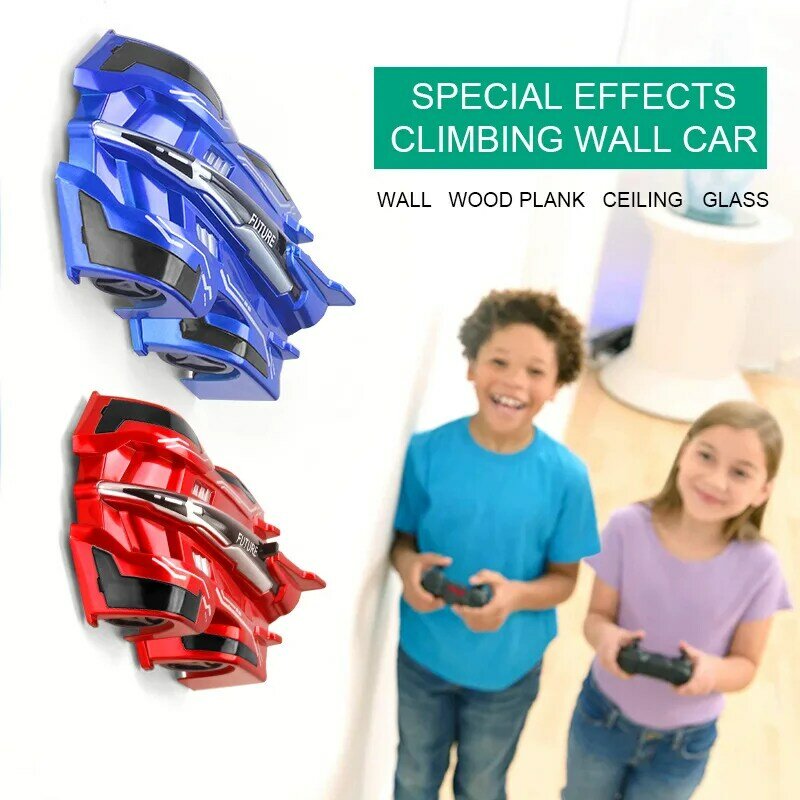 New Wall Climbing Car Can Be Charged 2.4G Infrared Remote Control Strong Adsorption Climbing Stunt Car Drift Children's Toys