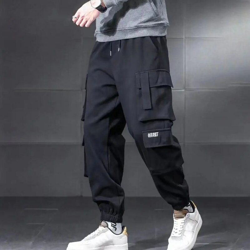 Pantalones Cargo de Hip Hop para hombre, pantalón de chándal con forro polar Harajuku, estilo harén