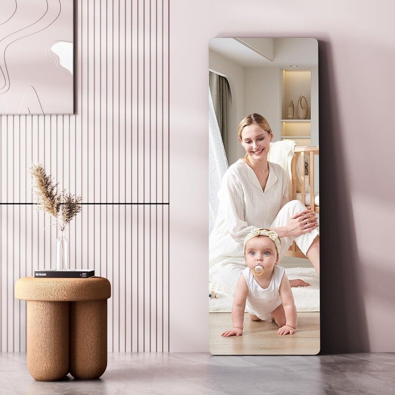 Großer Spiegel Voll spiegel Wand montage, 47 "x 16" Tür spiegel, über dem Tür spiegel, Ganzkörper spiegel, hängender Spiegel rund
