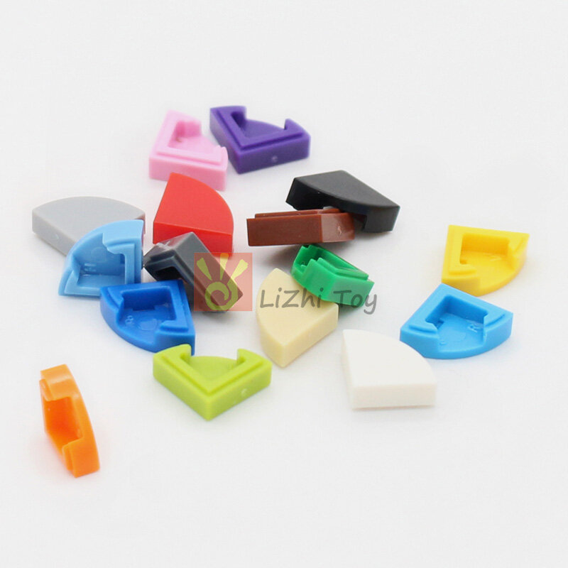 Juego de bloques de construcción modelo MOC 200 para niños, juguete de construcción de azulejo plano redondo de 1x1 cuarto, Compatible con ensamblaje de partículas, 25269 piezas