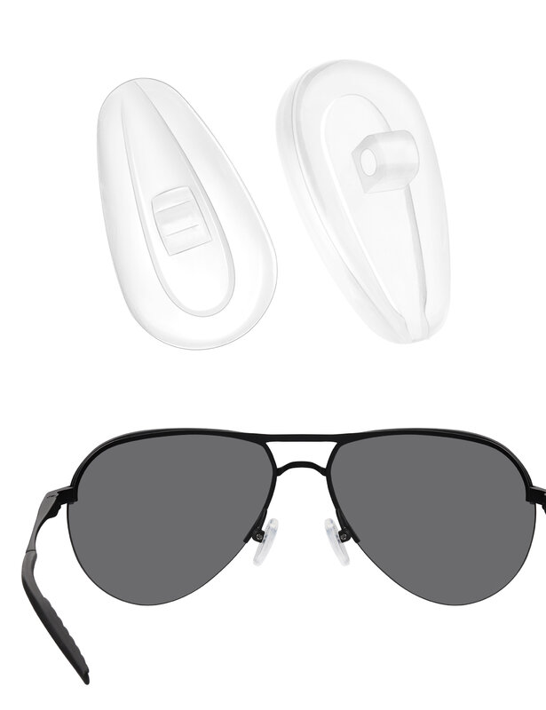 Ezreplace-silicone nariz almofadas para óculos e óculos de sol, peça de substituição para o treinador hc7251, hc6185f, hc5156, hc6205, hc6208f