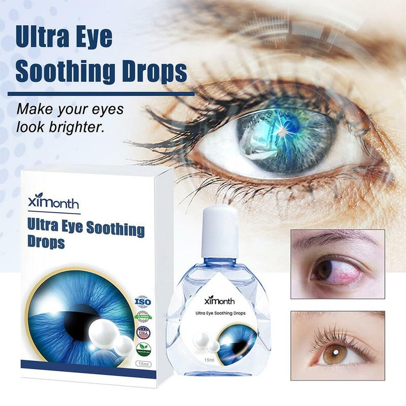 Tetesan mata kualitas tinggi 15ml, tetesan mata mengurangi penglihatan tidak nyaman mata buram cairan detoks bersih