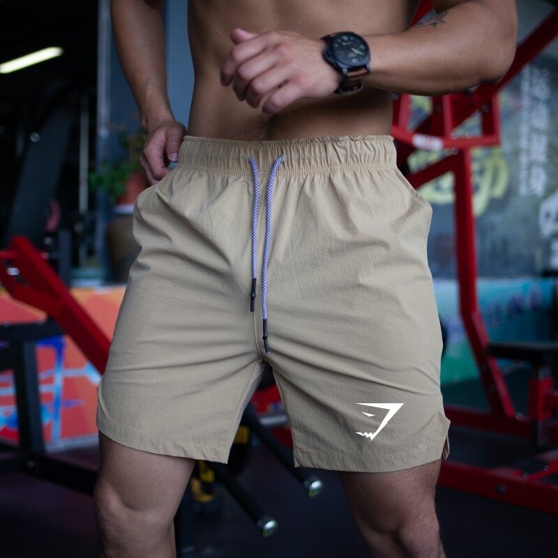 GMYSHARK-pantalones cortos de playa para hombre, Shorts de nailon GMY de secado rápido, para bádminton, correr al aire libre, Fitness, 2023