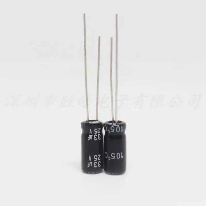 (1000PCS) 25 v33uf aluminiowy kondensator elektrolityczny 25V 33uf objętość: 5*7MM wysokiej jakości