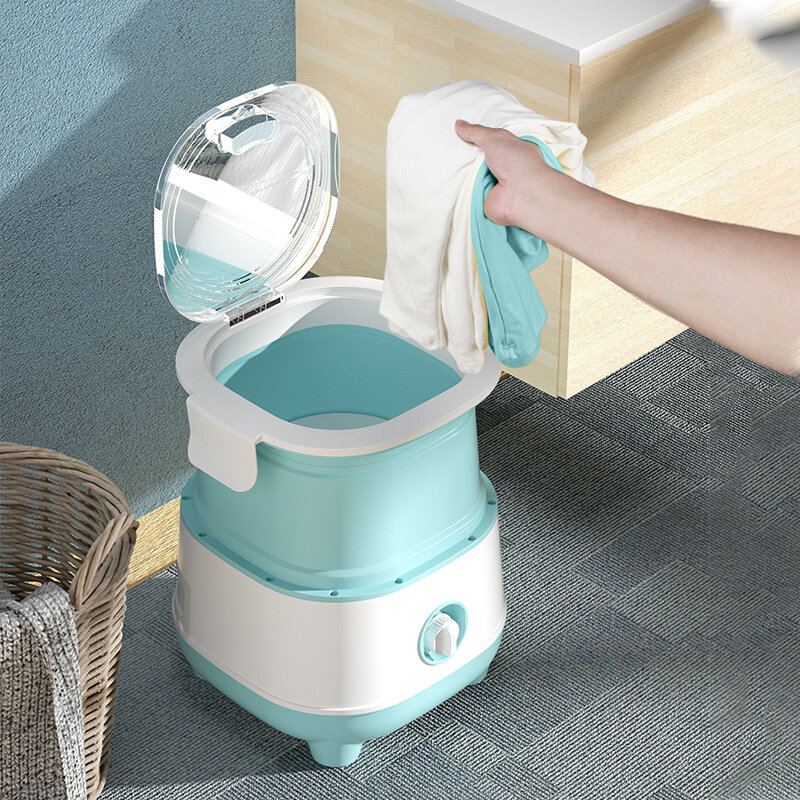110V-250V Elusi Pakaian Dalam Bayi Kecil, Ember Tunggal Rumah Tangga Semi-otomatis Mesin Cuci Lipat Aksesoris Bayi