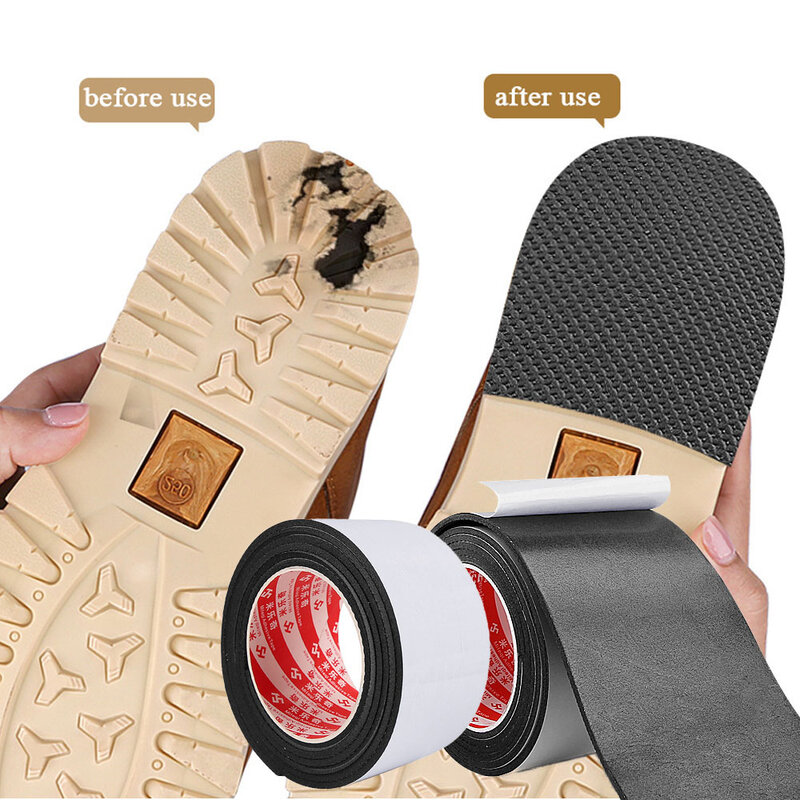 Protector de suela de zapatos resistente al desgaste para hombres, autoadhesivo, Reduce el ruido, cojín de suelas, pegatinas de suelas de goma antideslizantes