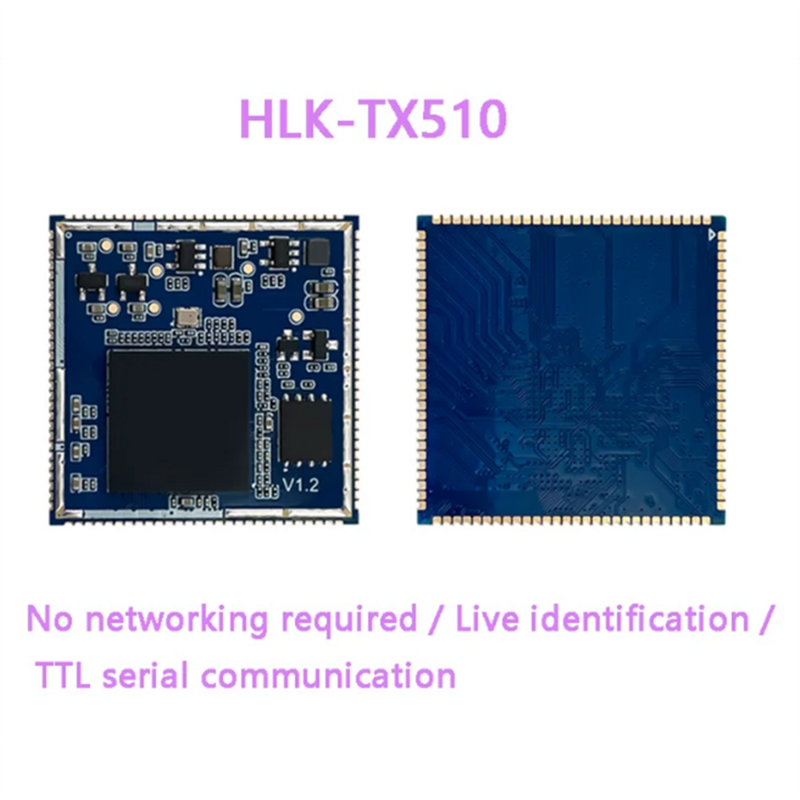 Módulo de reconocimiento facial HLK-TX510, cámara Binocular 3D, detección en vivo, comunicación en serie (A), novedad