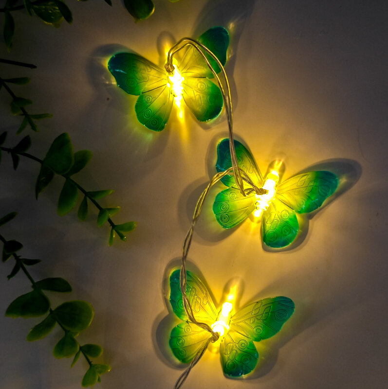 Decor Vlinders Licht Strings Feest Decoratie Paars Vlinder Licht Neon Lichtslingers