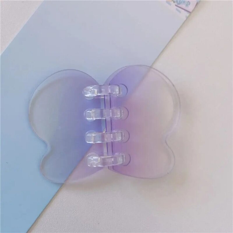 Transparentny brelok do kluczy zestaw charms Gradient mazi talerz DIY brelok akrylowe Mini DIY akrylowy wisiorek Guka