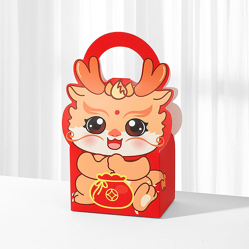 Ano Novo Chinês Cookies Box, Adequado para Pastelaria Bolo Chocolate Mooncake Gift Packaging Spring Festival Party