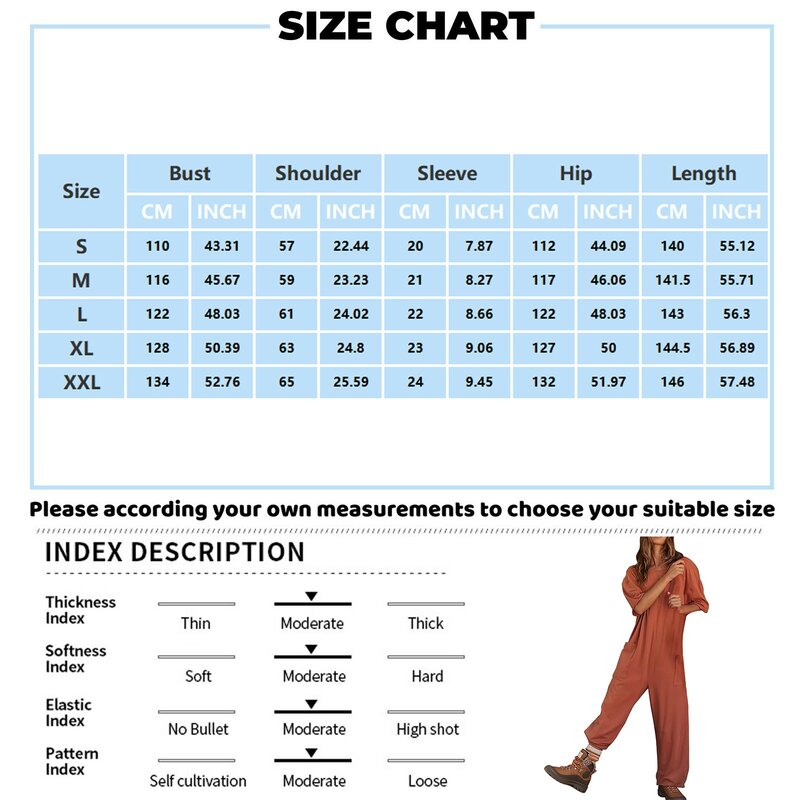 Women Overalls Jumpsuits Solid Color Short Sleeve Round Neck Bodysuits Fashion Loose Streetwear Daily Casual All-Match Rompers