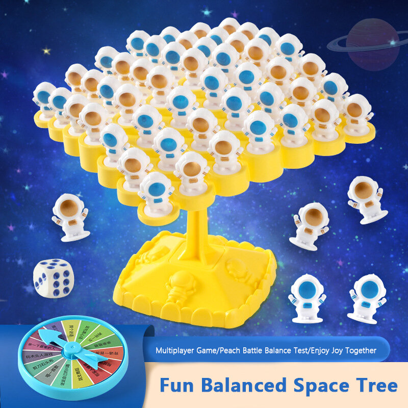 Balancing Astronauts Puzzle Toy Set Space Balance Stacking Leisure Interactive Desktop Battle Children Board Games Balanced Tree