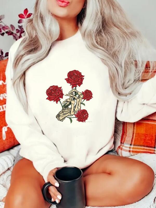Koffie Love Trend 90S Lange Mouw Kleding Print Sweatshirts Vrouwen Mode Kleding Fleece Dames Warme Grafische Pullovers