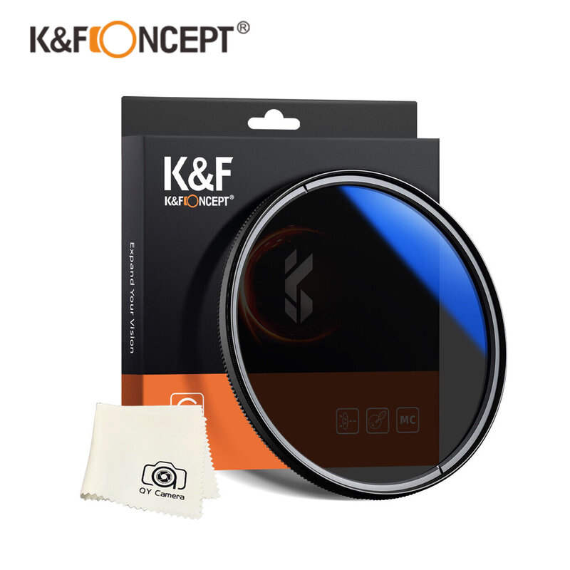 K & F k f 컨셉 원형 편광기 CPL 필터 렌즈 링, CPL 편광 필터, 49mm 52mm 55 58mm 62 67mm 72mm 77 82mm 카메라