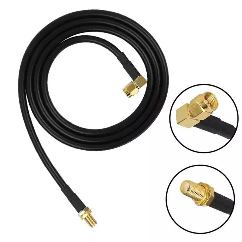 Baofeng-Cable de extensión Coaxial hembra para walkie-talkie, Cable Coaxial con SMA macho a antena/Radio, UV-5R, UV-82, UV-9R