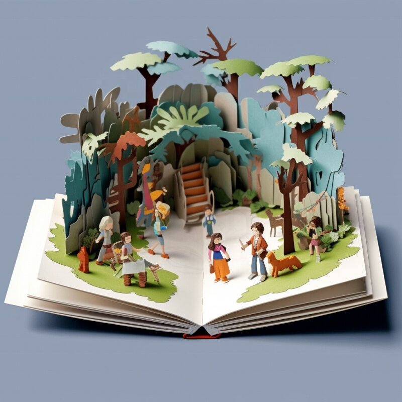 Libro de tablero de tapa dura colorido para niños, dibujo personalizado, libro emergente 3D infantil, producido por impresión de fabricante profesional