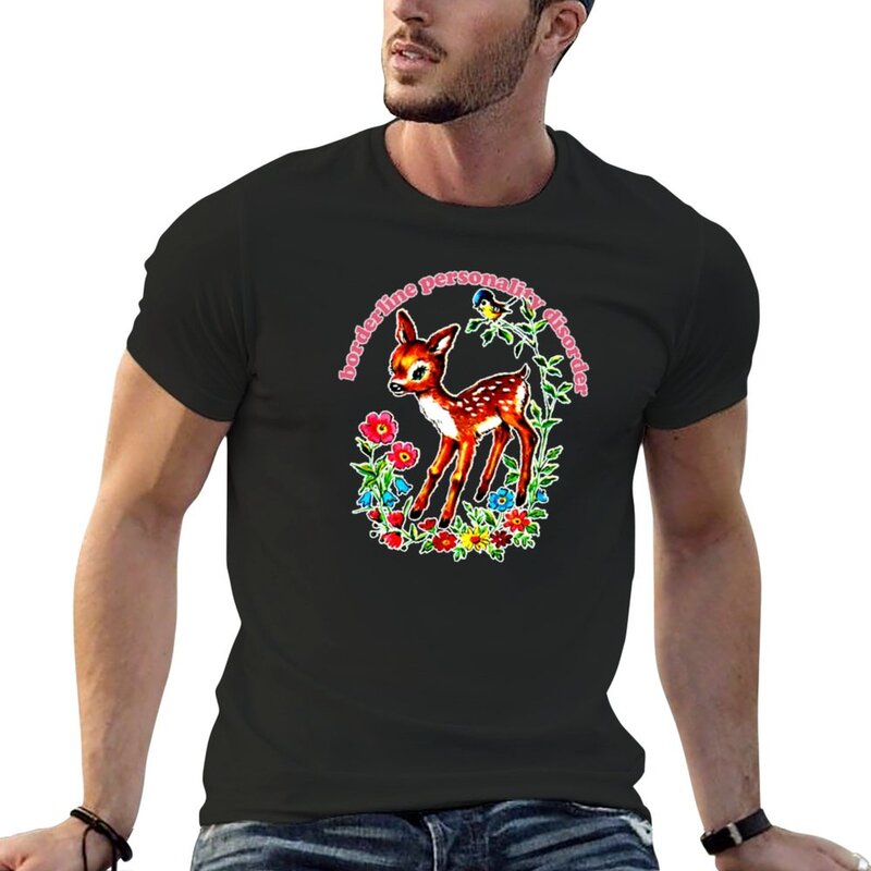 Borderline Personality Disorder T-shirt para homens, Anime Designer T-shirt, roupas de verão, novo