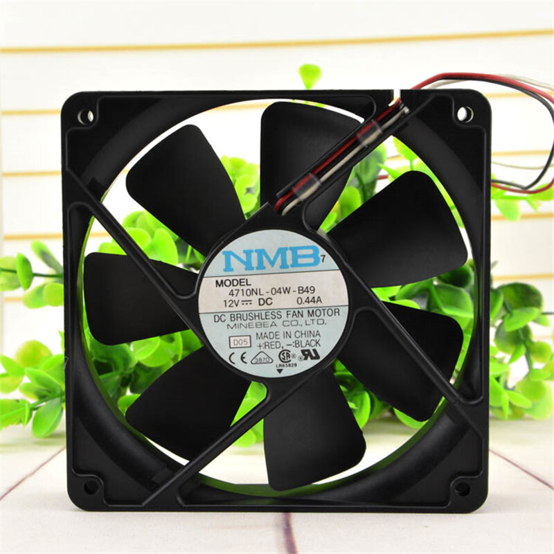 Original H3C 6503 switch fan NMB 4710NL-04W-B49 12025 12V 0.44A projector chassis cooling fan 3 wires