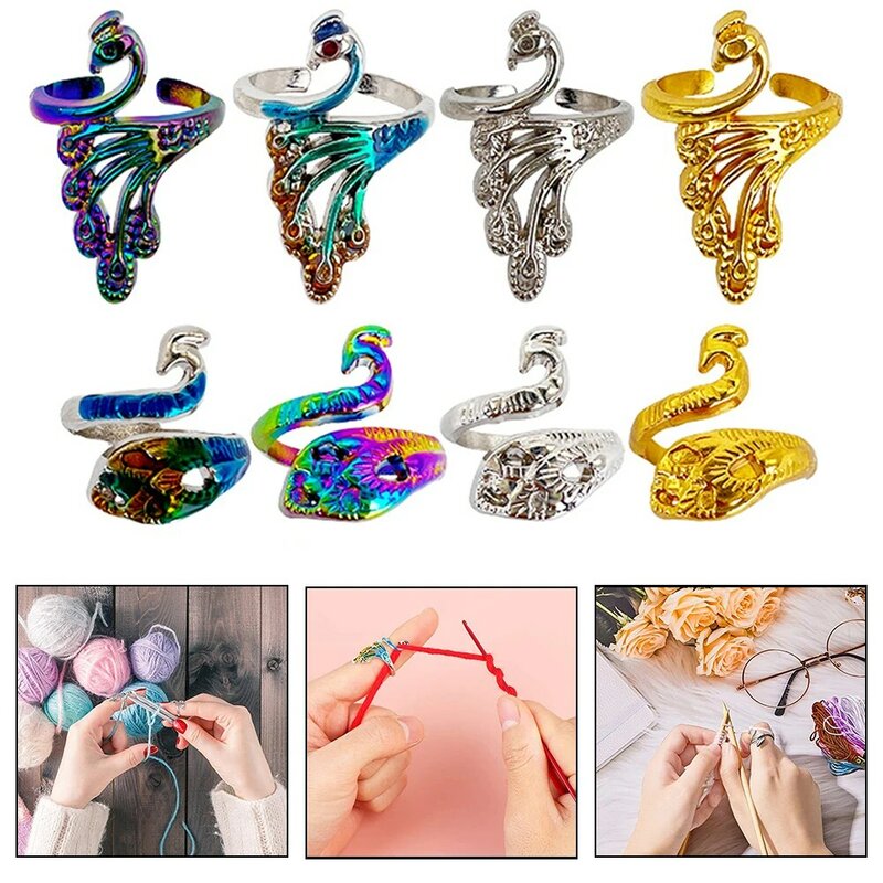 Crochet Tension Loops Metal Knitting Accessory Comfortable and Efficient Stitching Adjustable Design Non Breaking Adjuster