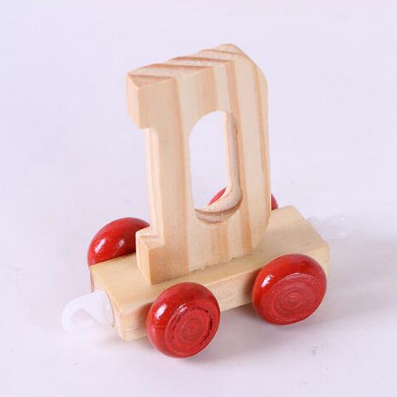 어린이 알파벳 기차 유치원 교육 영어 문자 나무 학습 칩, 어린이 유아용 장난감, 28 개