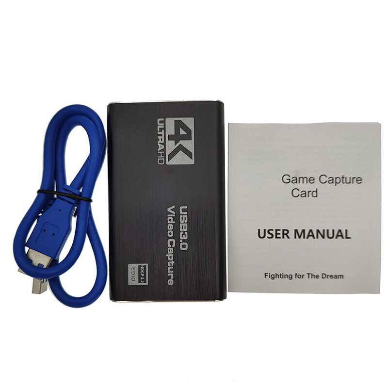 Kartu Capture Video USB 3.0 4K HDMI, pengambil rekaman film mainan 1080P 60fps HD siaran langsung