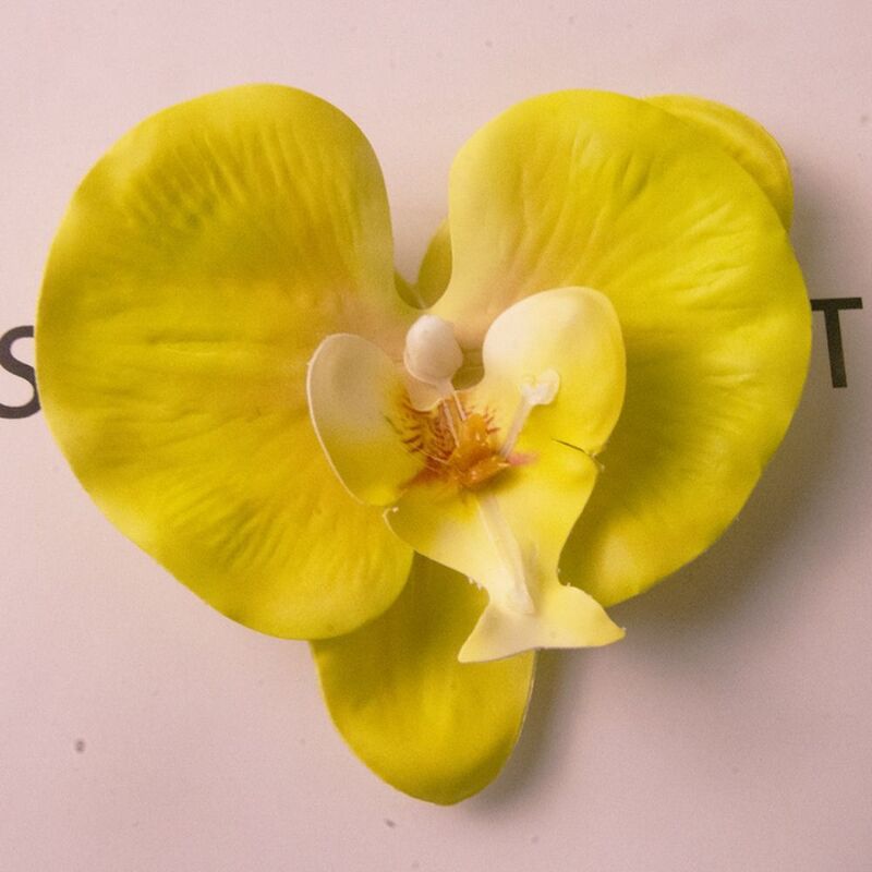 Orchidée papillon artificielle faite à la main, fleur de bricolage, style coréen, scrapbooking, 8.5cm, 2 pièces