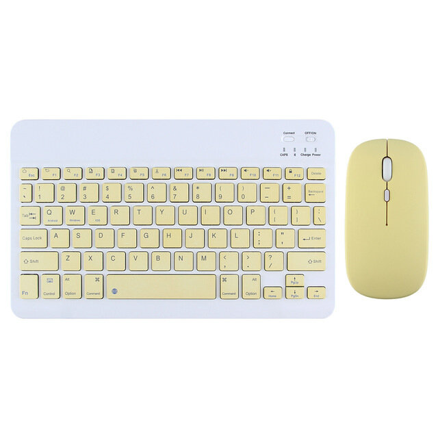 10 Inci Bluetooth Keyboard Dual Mode Mouse Ponsel Tablet Nirkabel Bluetooth Keyboard Mouse Set Ios Android Windows