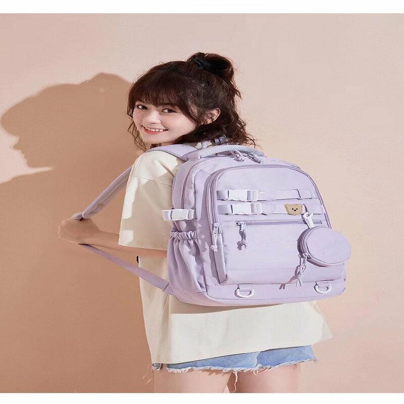 Melody Kuromi untuk anak laki-laki dan perempuan tas anak-anak ransel sekolah anak-anak Infantil tas buku TK hadiah Mochilas