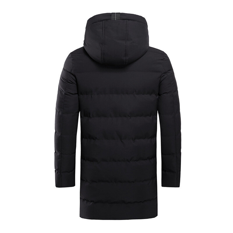 Homens casacos inverno quente parkas médio-comprimento jaqueta outwear masculino 2022 casual com capuz engrossar longo parka casaco masculino blusão