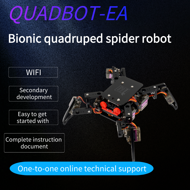 Giocattolo Robot scientifico per Arduino, Kit esploratore ragno quadrupede bionico, giocattoli intelligenti per la costruzione fai-da-te multifunzione