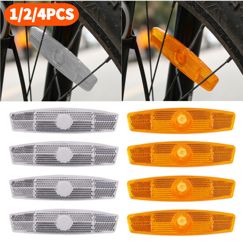 自転車のスポークの反射板,安全反射板,1〜4個
