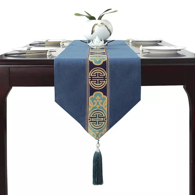 Новинка, китайский водостойкий чайный коврик в стиле Дзен, популярный универсальный настольный флаг для ресторана на все четыре сезона, китайское чайное полотенце, полотенце для чайного столика