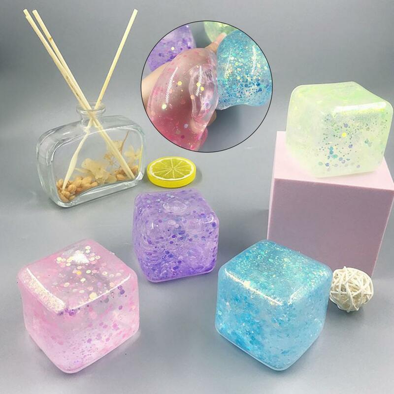 Detailed Soft TPR Material Safety Funny Squeezing Cube Decompression Toy Novelty Stress Relief Toy Children Gift