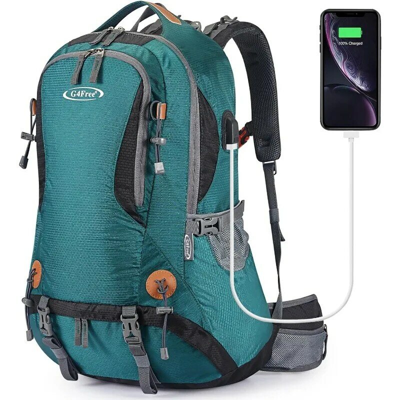 Plecak wodoodporny do wędrówek 50L z osłoną przeciwdeszczową, wspinaczka górska i Camping Trekking Daypack dla kobiet