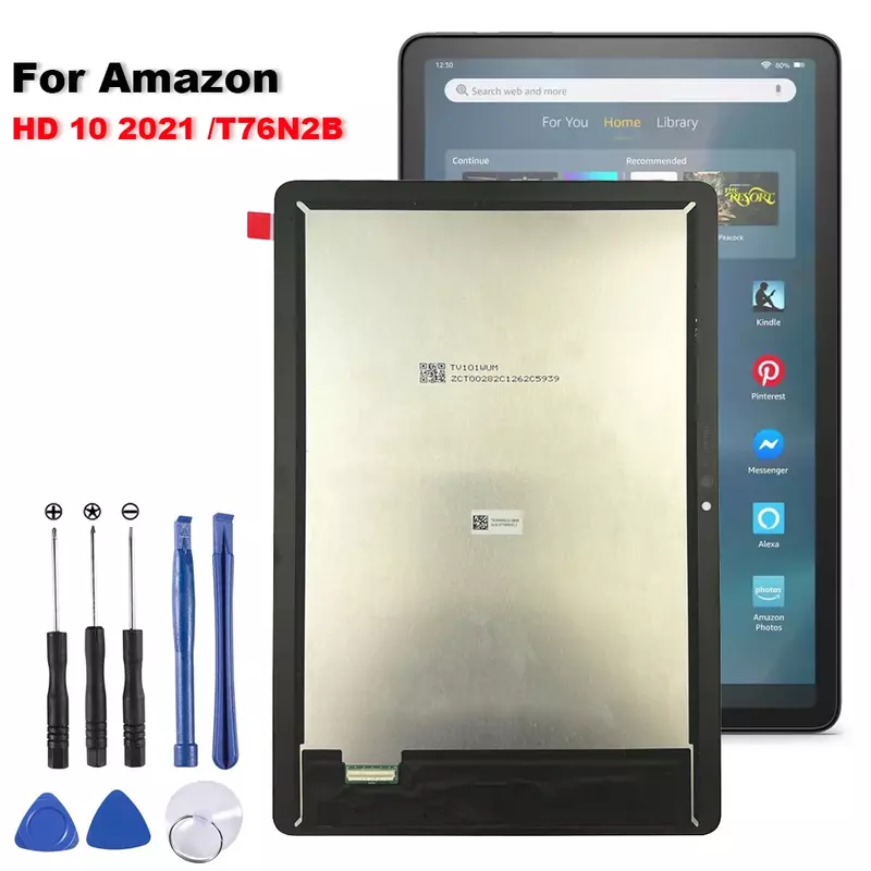 10,1 "AAA + для Amazon Kindle Fire HD 10 2021 LCD HD10 11th Gen 2021 T76N2B T76N2P LCD дисплей