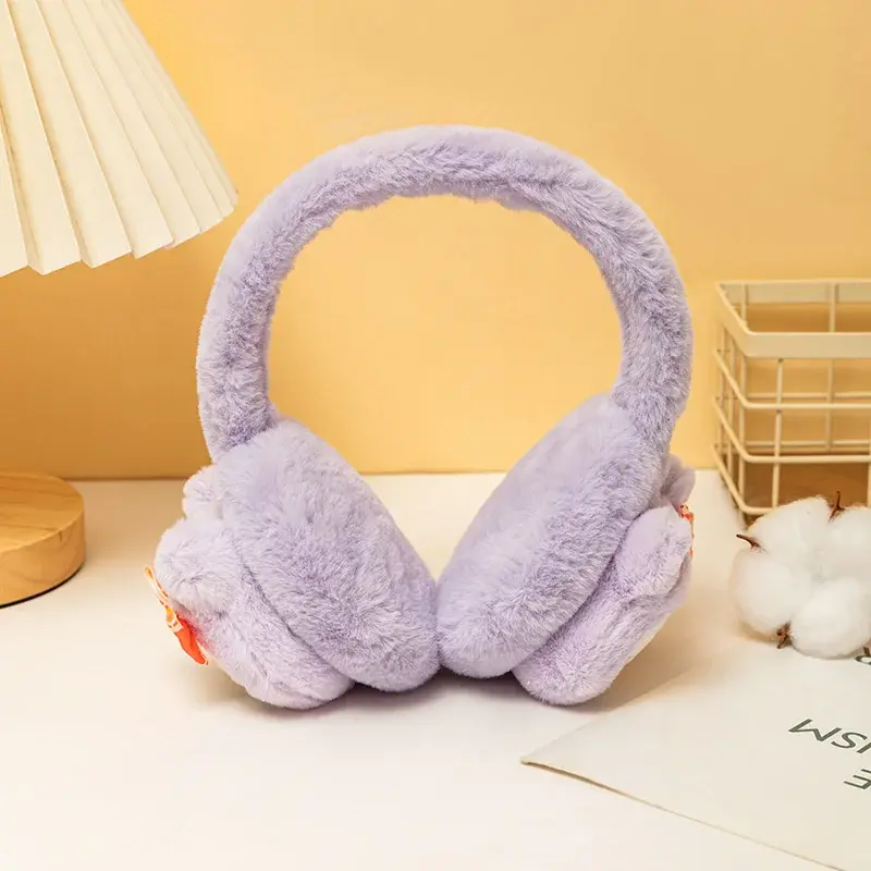 Sanrio Hello Kitty Earmuffs para meninas, Cartoon Heart Ear Bags, Soft Plush Earmuffs, Mantenha Quente, Anticongelante Proteção Fria, Ao ar livre, Inverno