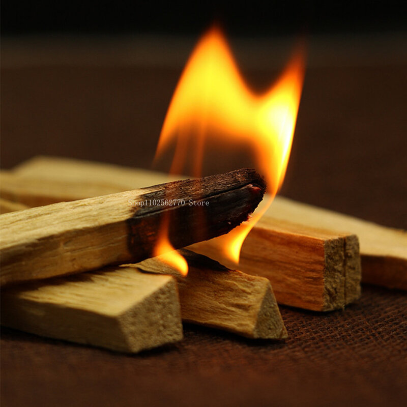 1-3pcs Palo Santo Natural Incense Sticks Wooden Smudging Stick Aromatherapy Burn Wooden Sticks No Fragrance Meditation Fragrance