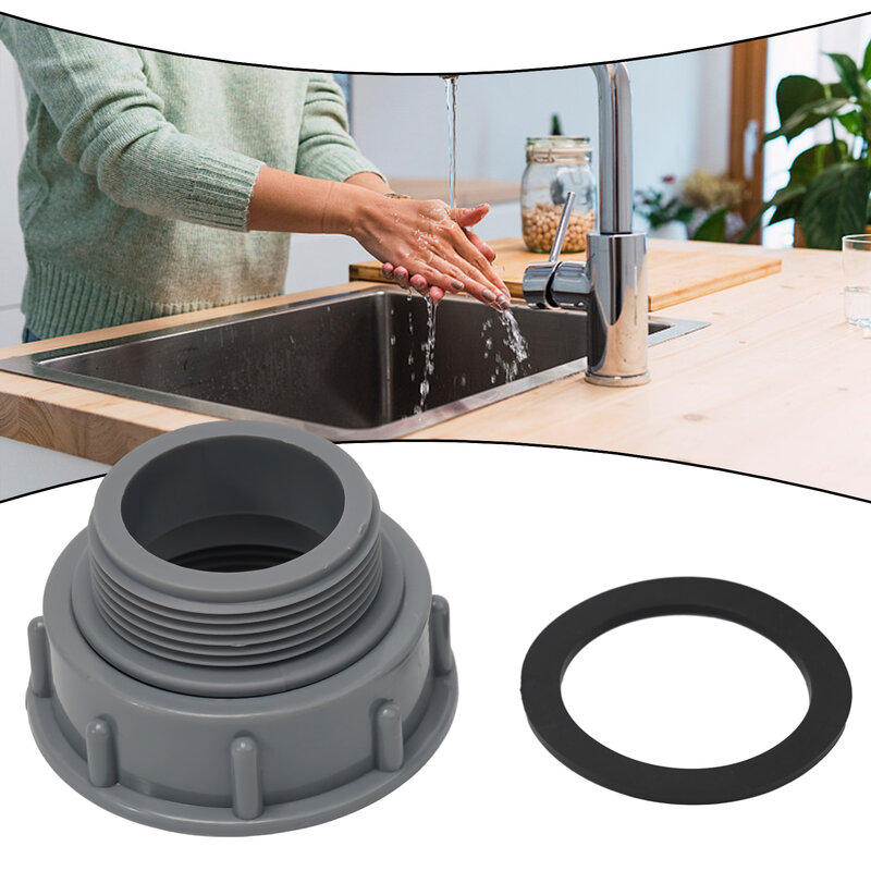 Adaptador de lavabo de fregadero de cocina, reductor de tubería de drenaje, Conector de manguera de rosca conjunta, accesorios de baño de 57-46mm, 58-46mm, 60-46mm