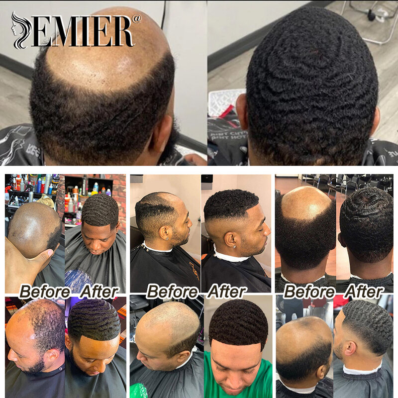 Czarne Afro perwersyjne kręcone nowe peruka na koronce dla mężczyzn oddychające męskie włosy protezy tupecik dla mężczyzn urządzenia do wymiany włosów
