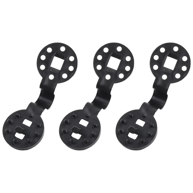 Clips en plastique pour grille de filet pare-soleil, pince de fixation, poignée de verrouillage robuste et rapide, fournitures de jardin, accessoires noirs, 50 pièces