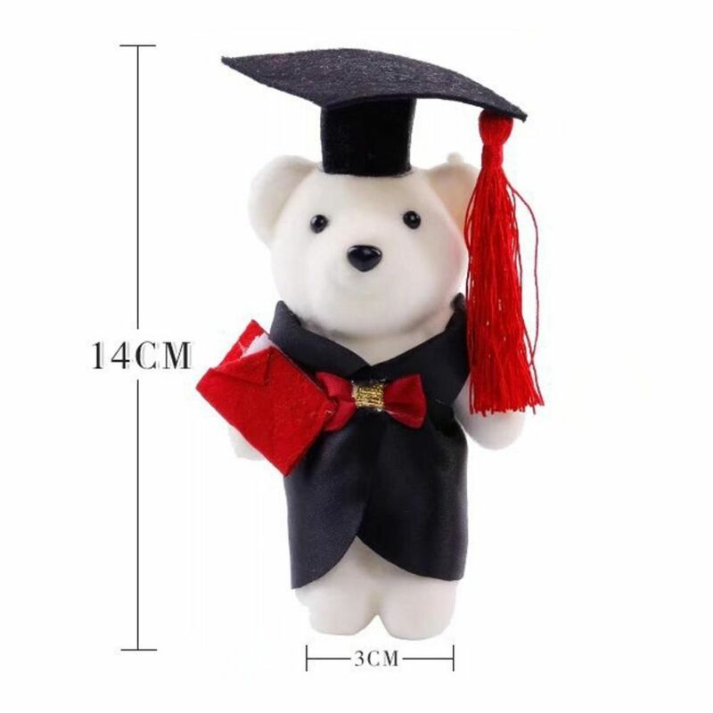 졸업 시즌 곰 인형, 졸업식 축하, 학사용 곰 봉제 장난감, 부드러운 기념