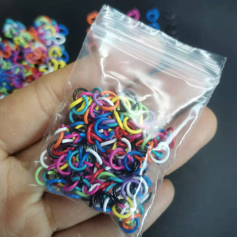 100Pcs/Lot 6mm Colorful Open Jump Rings Split Jump Ring Connector For Jewelry Making DIY Bracelet Necklace Earring Accessories
