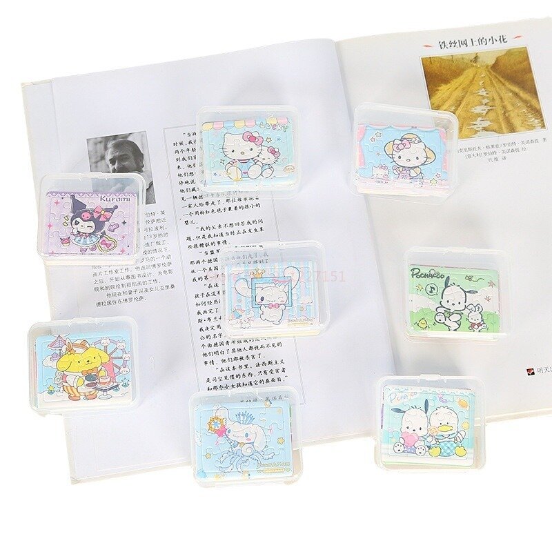 24 Stuks Sanrio Kinderen Mini Puzzel Nieuwe Cartoon Creatieve Papieren Puzzel Educatief Speelgoed Voor Kinderen.